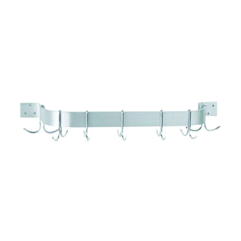 Hubert 25700 - CenPro Wall Mounted Single Line Pot Rack, 60", Stainless Steel
