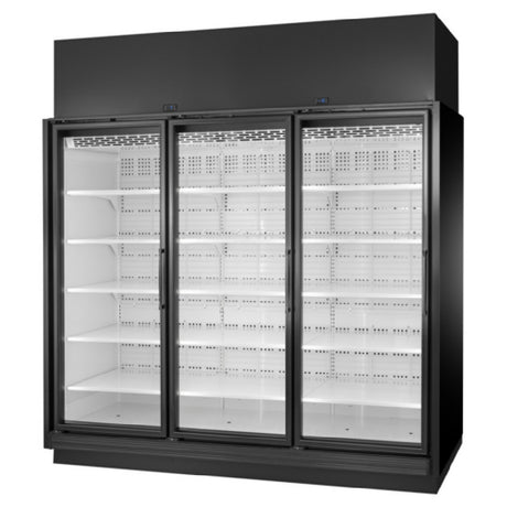 True Mfg. - Retail Merchandisers TRM3M-YN-BLK-WHT-1BLKLLL-4 - Refrigerated Merchandiser