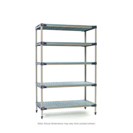 Metro 5X537G4 MetroMax® 4 Starter Shelving Unit 36"W X 24"D X 74"H Rust Proof