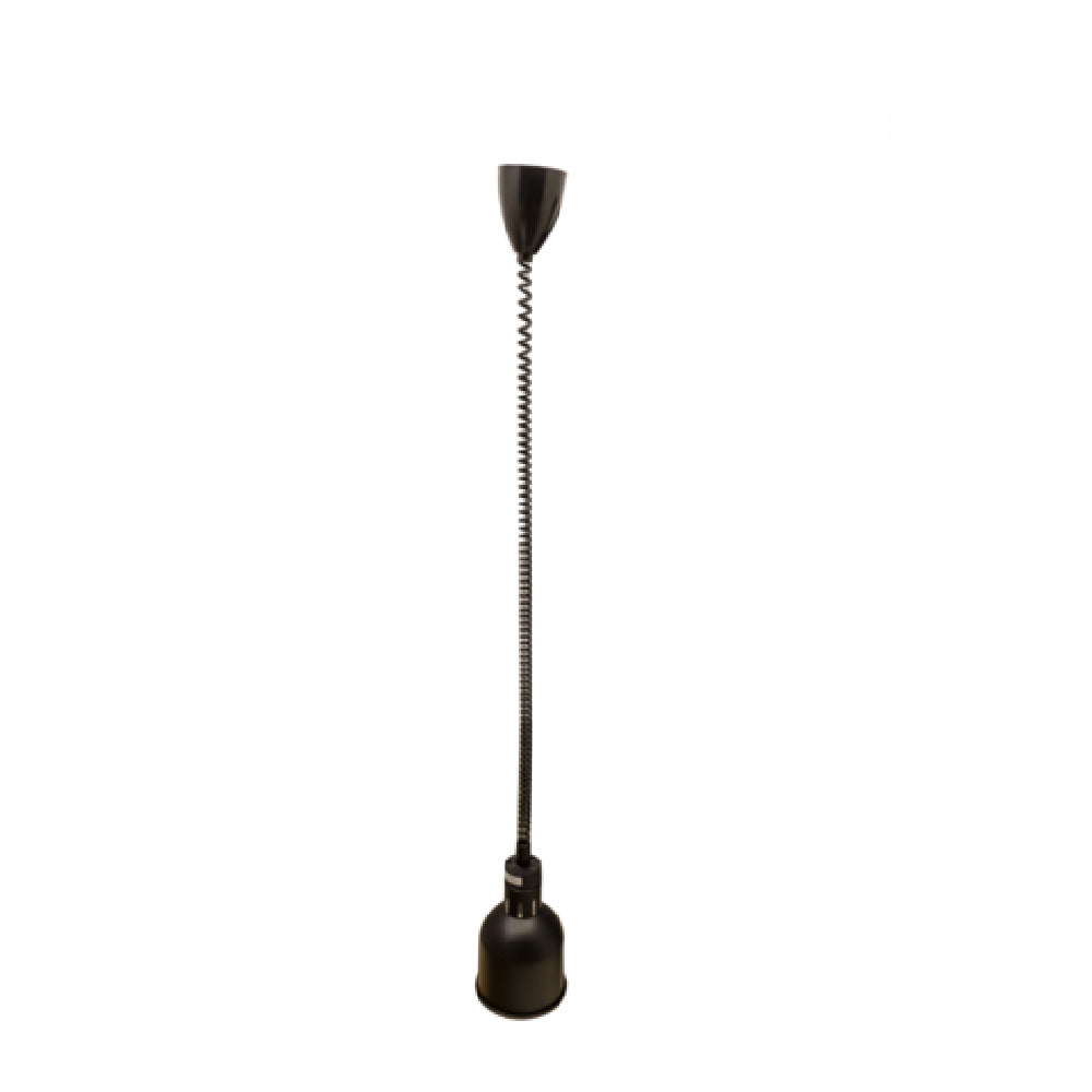 Omcan 47874 (FW-CN-0170B) Heat Lamp Ceiling Mount 6.7" Dia. Black Dome Shade
