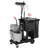 Rubbermaid 1861430 - Standard Executive Janitorial Cleaning Cart, 46"L X 21-3/4"W X 38-3/8"H