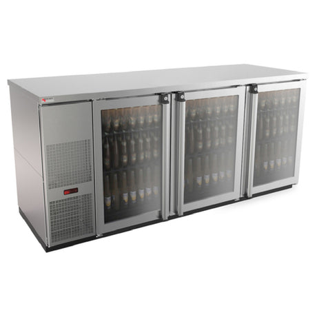 Micro Matic MBB78GS-E Pro-Line™ E-Series™ Refrigerated Back Bar Cabinet Three-section