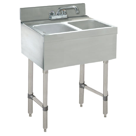 Advance Tabco CRB-22C Underbar Basics™ Sink Unit 2-compartment 24"W X 21"D X 33"H Overall