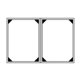 Risch HARST-2V 5.5X8.5 Harley Deluxe Padded Antibacterial/antimicrobial Faux-leather Menu Cover (specify Color)