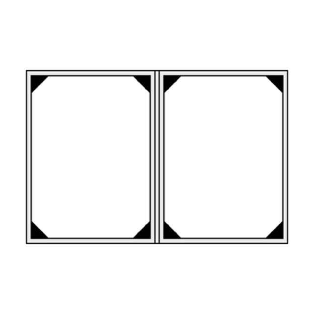 Risch HARST-2V 5.5X8.5 Harley Deluxe Padded Antibacterial/antimicrobial Faux-leather Menu Cover (specify Color)