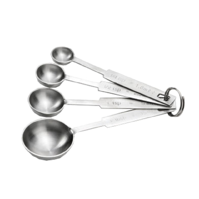 Tablecraft 722 Measuring Spoon 4 Piece 1/41/21 Tsp.