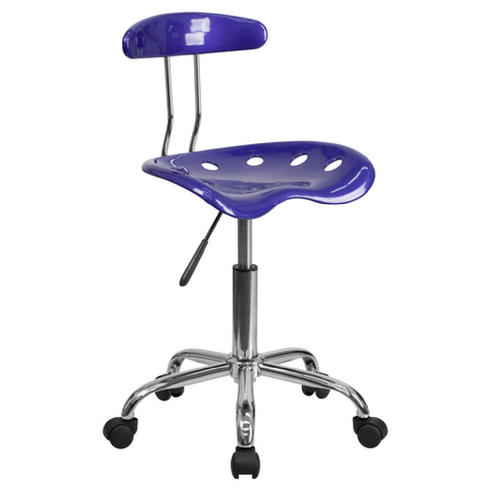 Flash Furniture LF-214-DEEPBLUE-GG Vibrant Swivel Task Chair 29-1/4" To 34-3/4" Adjustable Height