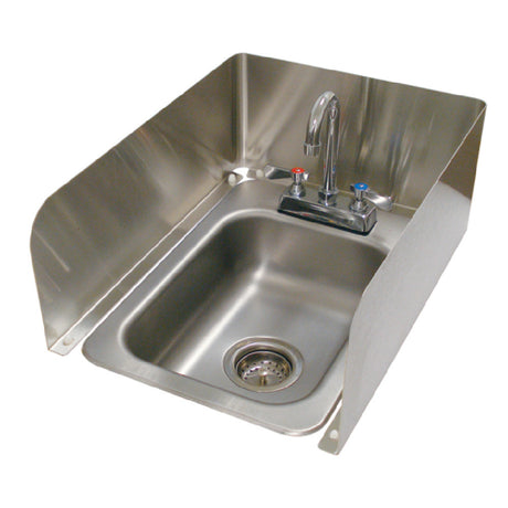 Advance Tabco K-614 Removable 3-sided Splash For Counter-mount Drop In Sink 8" Tall