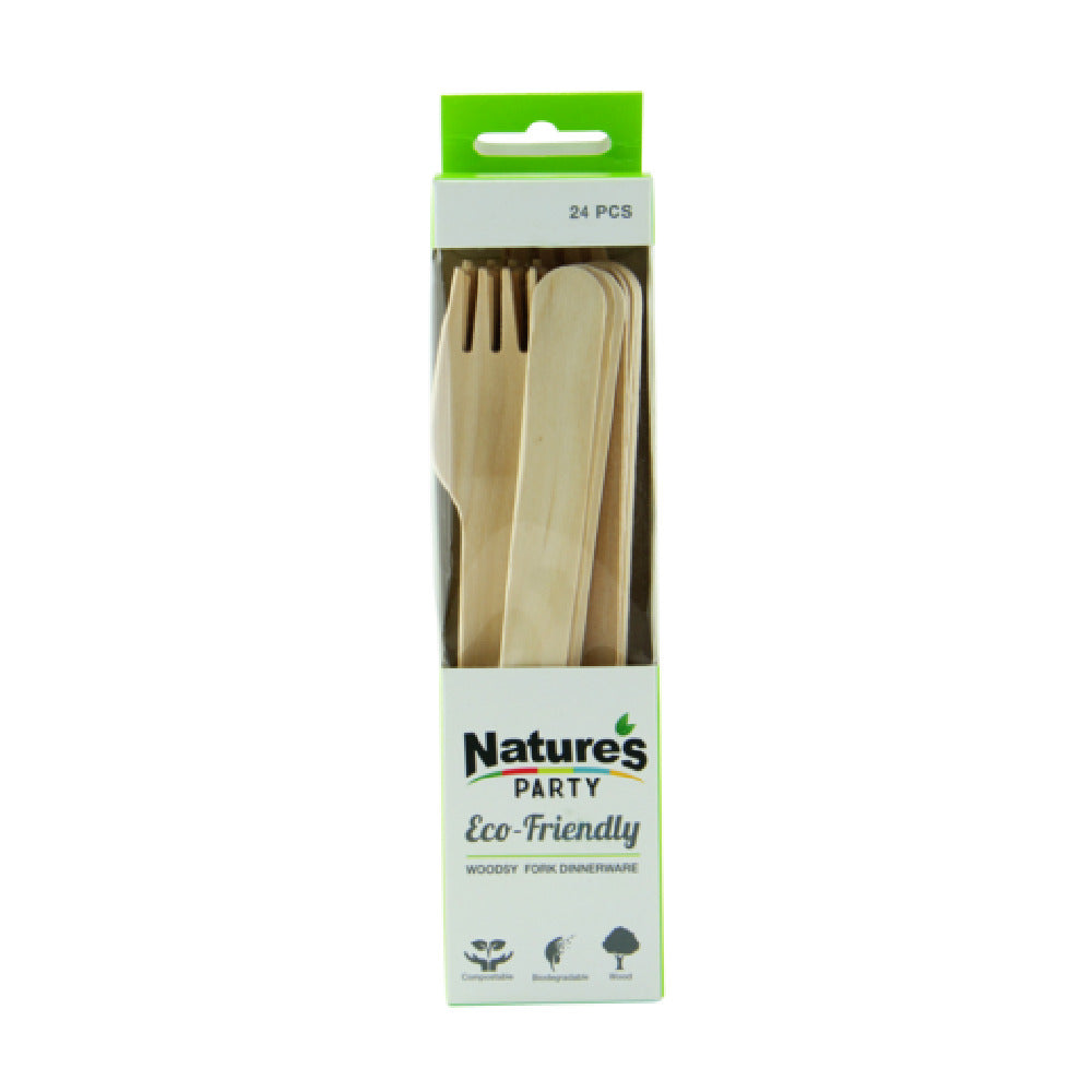PacknWood 8NPCVB1E - WOODSY Wooden Fork, 6.22", Disposable (Per Case = 500 Each)