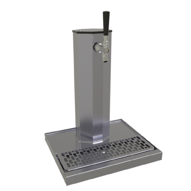 Glastender CT-1-SS Column Draft Dispensing Tower Countertop (1) Stainless Steel Faucet (handle Not Included)