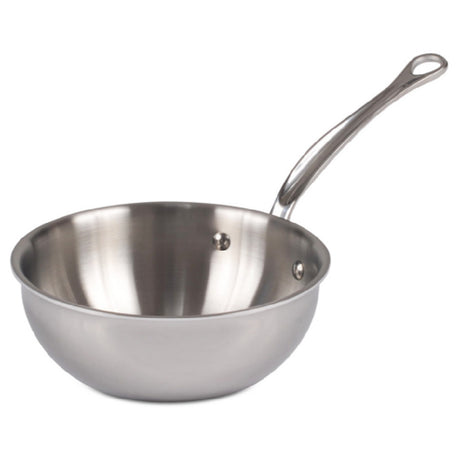 JB Prince S403 20 Mauviel M'Cook Splayed Sauté Pan 1.7 Q. 8" Dia. X 7"H Round