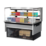 Turbo Air TOM-48L-UFD-S-2SI-N Drop-In Horizontal Open Display Case Low Profile