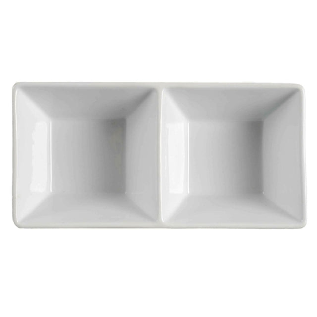 Palate & Plate AW-0218 - Appetizer Dish, 2-section, 7 Oz. Per Section