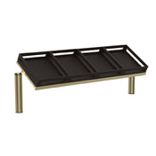 Steelite MGCIAY10DBXX Crate Rack Dark Bamboo Brushed Brass