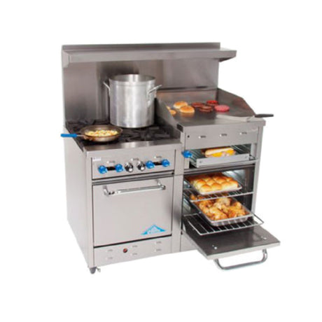 Comstock-Castle F3218-24B Range Gas 48" Wide