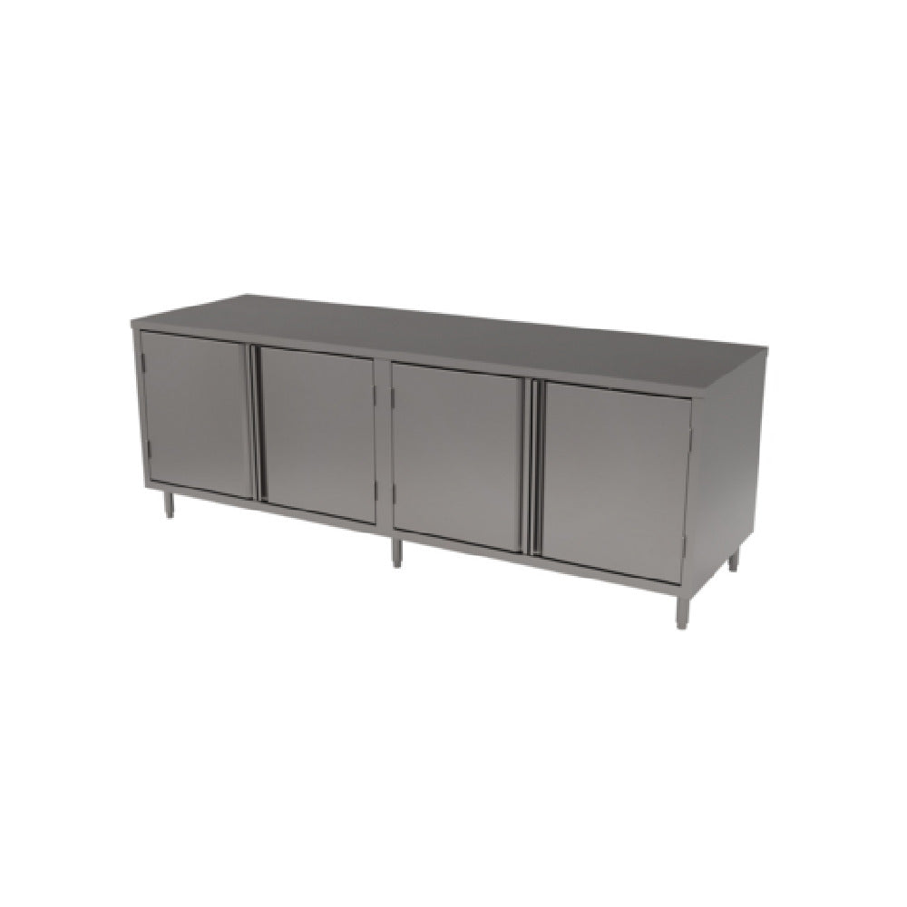 BK Resources CST-3084H2 Chef Table With Hinged Doors Doors On Both Sides