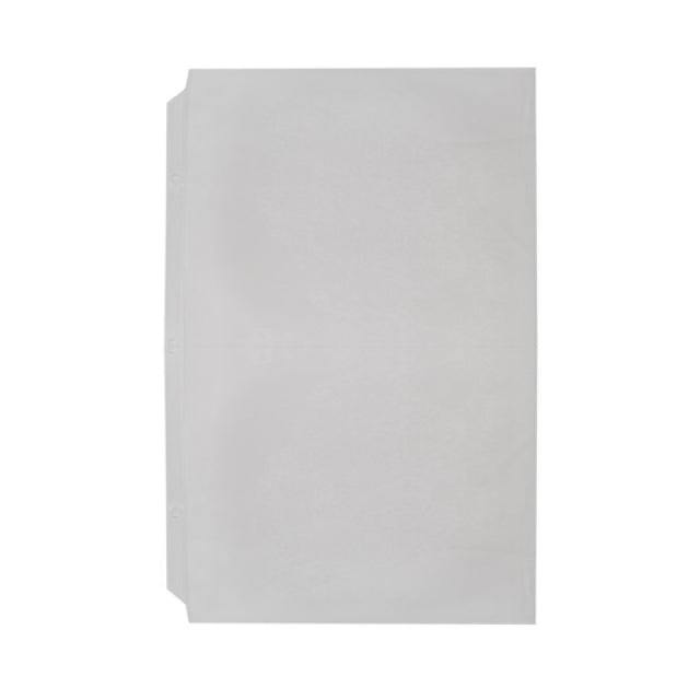 Risch PAGEPRO 8.5X14 Vinyl 3-Hole Punched Page Protector 8-1/2" X 14" Holds Two Pieces Of Paper Inside A 3-ring Or Screwpost Binder