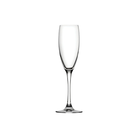 Steelite P67076 Flute Glass 5.75 Oz. (H 9" M 2-3/4" T 2" B 2-3/4") Crystalline