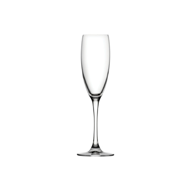 Steelite P67076 Flute Glass 5.75 Oz. (H 9" M 2-3/4" T 2" B 2-3/4") Crystalline