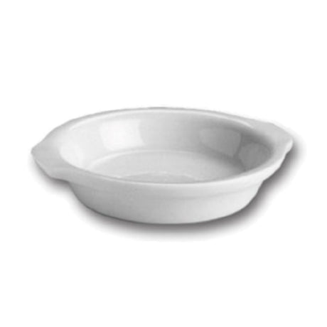 Hall China HL5130AWHA Au Gratin/Shirred Egg Dish 10 Oz. 7-1/4" X 6-1/2" (with Handles)