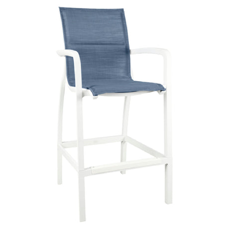 Grosfillex US016096 Sunset Comfort Barstool With Arms Designed For Outdoor Use