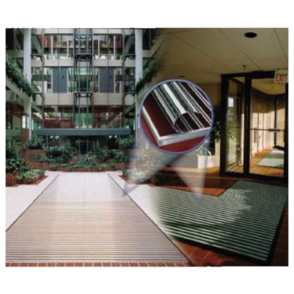 Cactus Mat 1611-SFA Bel-Aire Park Place Roll-Up Aluminum Rail Entrance System 3/8" Thick