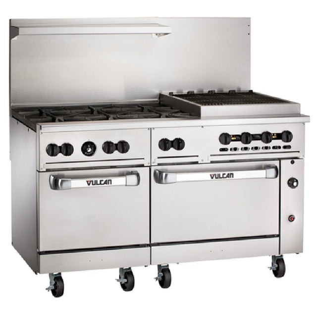 Vulcan 60SS-6B24CBN Endurance™ Restaurant Range Natural Gas 60"