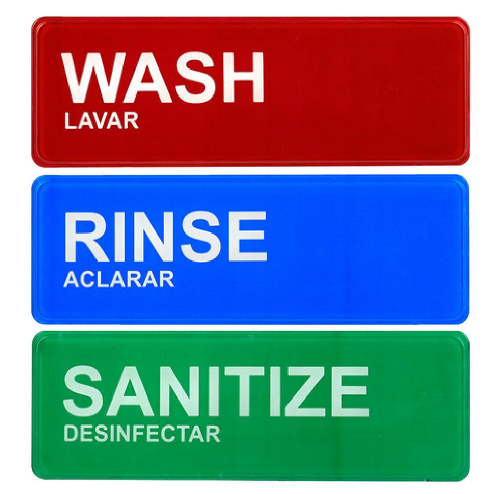 Alpine Industries ALPSGN-41 Sign 9" X 3" Pack Includes: (1) Red/white "Wash"