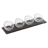 Paderno 41205-01 Mini Tasting Bowl Set Includes: (4) 1.5 Oz. Slanted Round Glass Bowls