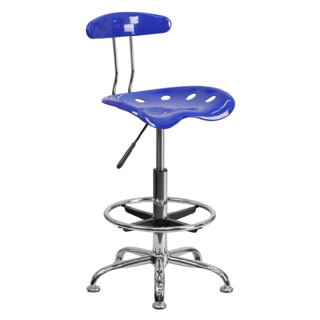 Flash Furniture LF-215-NAUTICALBLUE-GG Swivel Drafting Stool Adjustable Height