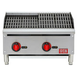 Iron Range IRRB-24 Radiant Charbroiler Natural Gas Countertop