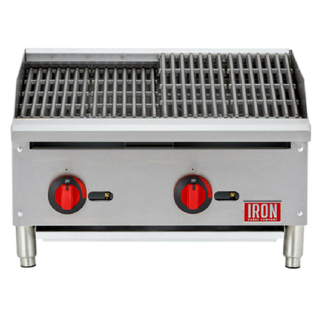 Iron Range IRRB-24 Radiant Charbroiler Natural Gas Countertop