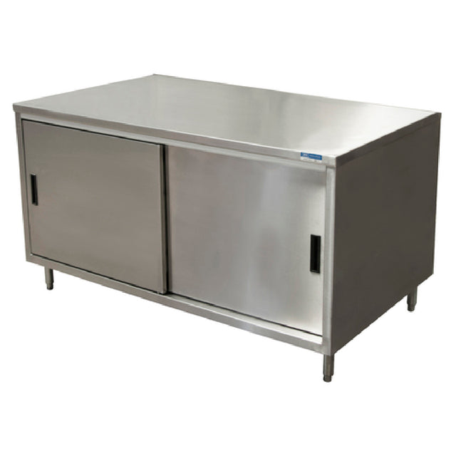 BK Resources CST-3036S Chef Table Cabinet Base With Sliding Doors 36"W X 30"D X 34-3/4"H Overall Size