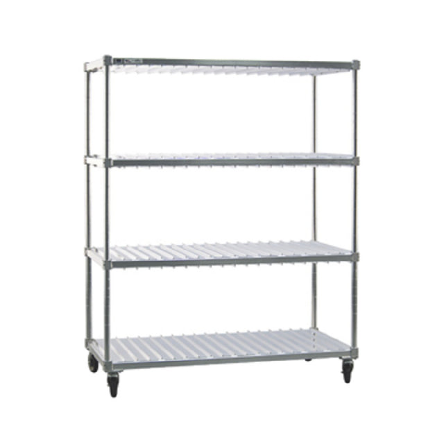 New Age Industrial 96087 Tray-Drying Rack Mobile 3 Tray Levels