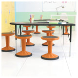 Flash Furniture AY-9001S-OR-GG Carter Stool 250 Lb. Weight Capacity 14" To 18" Adjustable Height