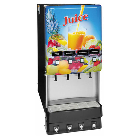 Bunn 37300.0054 JDF-4S Silver Series® 4-Flavor Cold Beverage System 18 Lb. Ice Bank