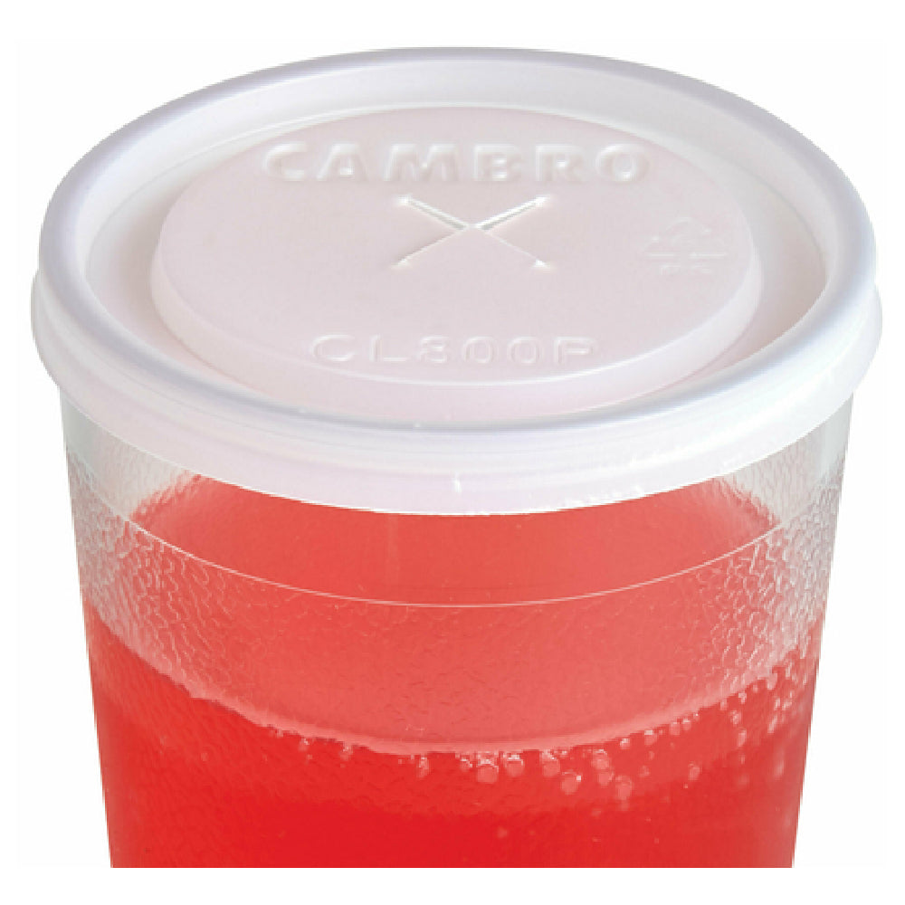 Cambro CL800P190 Disposable CamLid® Fits Colorware Tumbler #800P & #800P2 Translucent (1000 Per Case) (no Broken Cartons Allowed)