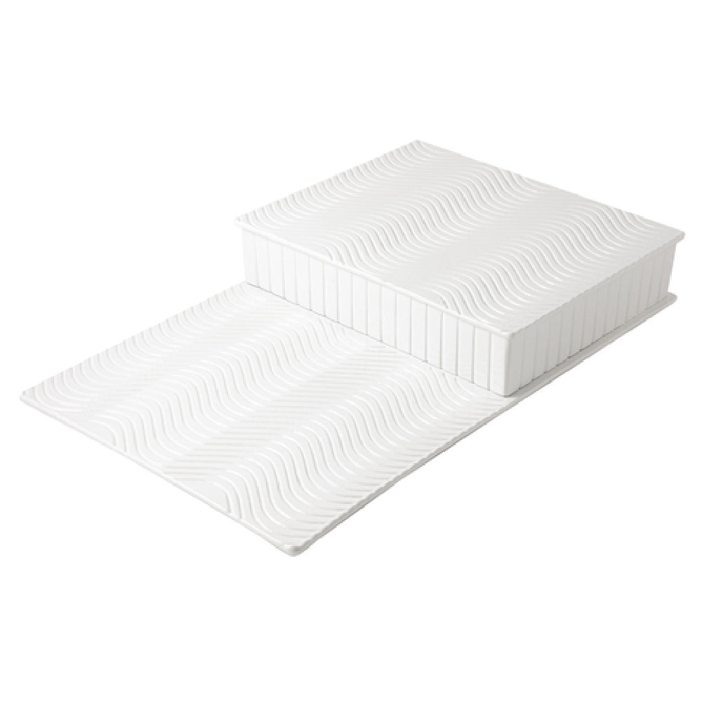 Bon Chef 9717IVYSPKLD Step Riser With Swirl On Tiles 13-1/4" X 21-1/4" X 3"