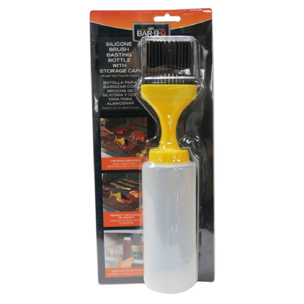 Chef Master 40030CM Mr. Bar-B-Q® Bristle Basting Bottle With Storage Cap Silicone (Patented)