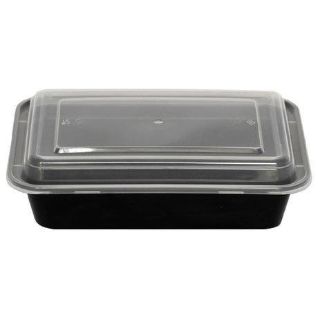 International Tableware TG-PP-38 Container With Clear Lid Plastic Black