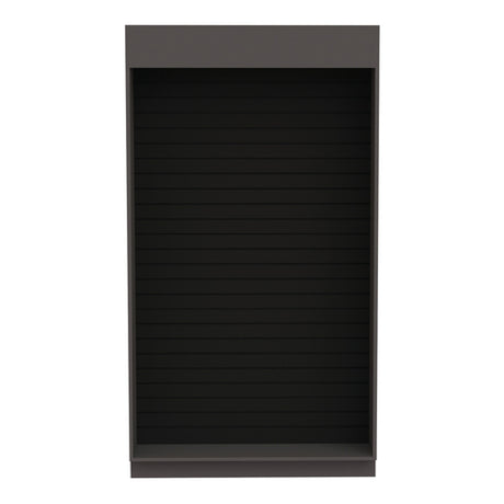 Hubert 58012 - Expressly Hubert® Micro Market Slatwall Snack Kiosk, 48"W X 26 3/4"D X 88"H