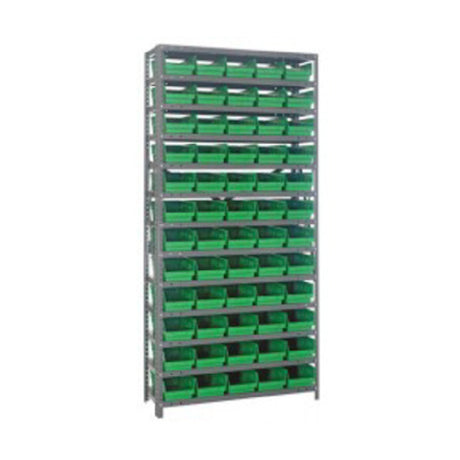 Quantum 1275-102_IVORY - Shelving Unit, 12"D X 36"L X 75"H, Heavy Duty