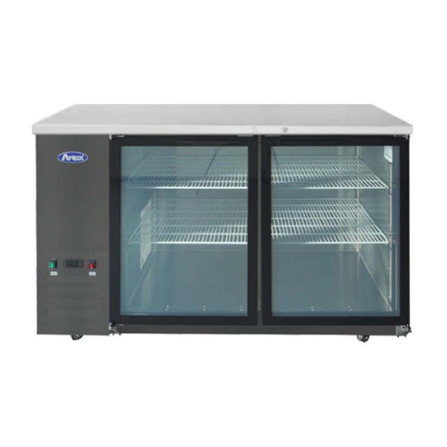 Atosa SBB59GGRAUS2 Atosa Back Bar Cooler Shallow Depth Two-section