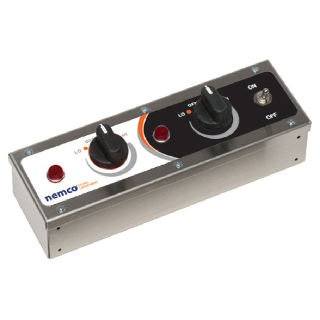 Nemco 69008-2 Remote Control Box (1) On/off Power Switch (2) Pilot Lights (indicates Elements On)