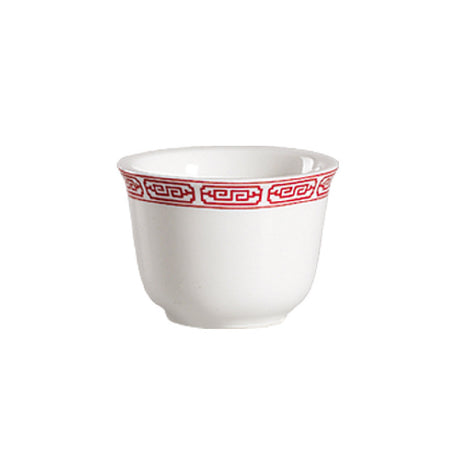 CAC China 105-55 Red Gate Chinese Style Tea Cup 5 Oz. 3" Dia. X 2-1/4"H