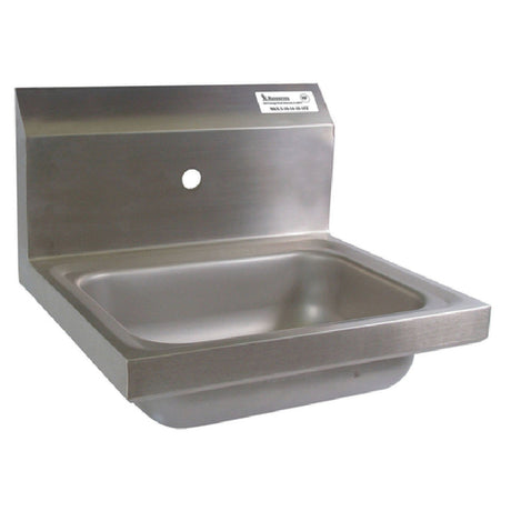 BK Resources BKHS-W-1410-1 Hand Sink Wall Mount 14" Wide X 10" Front-to-back X 5" Deep Bowl