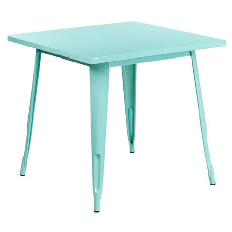 Flash Furniture ET-CT002-1-MINT-GG Table 31-1/2"W X 31-1/2"D X 29-1/2"H Dining Height