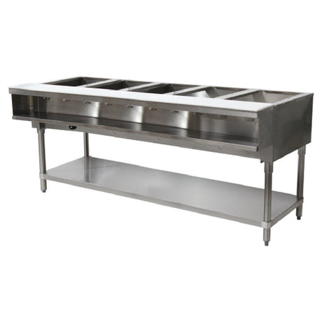 Advance Tabco WB-5G-NAT-X Water Bath Hot Food Table Natural Gas 77-3/4"W X 30-5/8"D X 34-3/8"H