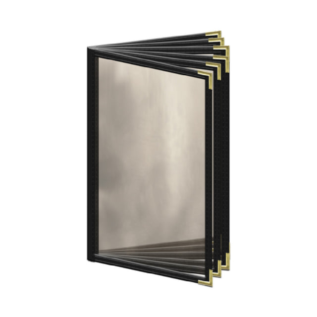 Risch TE-12V 5.5X8.5 Deluxe Clear Sewn Menu Cover 5-1/2" X 8-1/2" Booklet