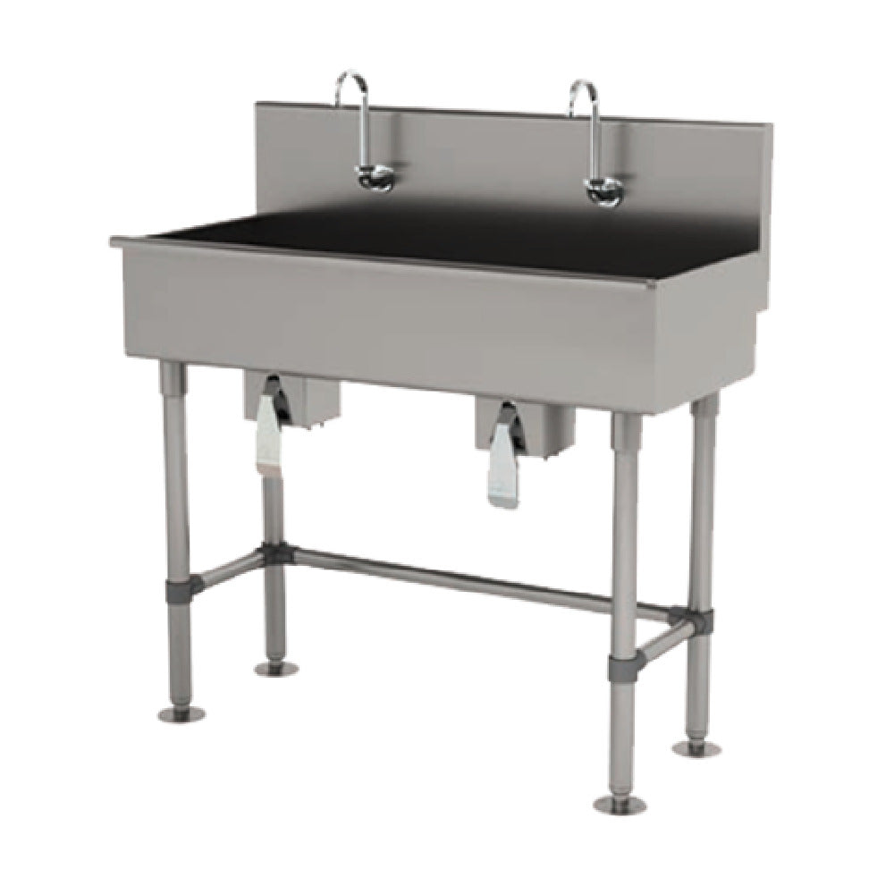 Advance Tabco 19-FM-48KV Multiwash Hand Sink With Knee Valve 48"W X 19-1/2"D X 42-1/2"H (overall)